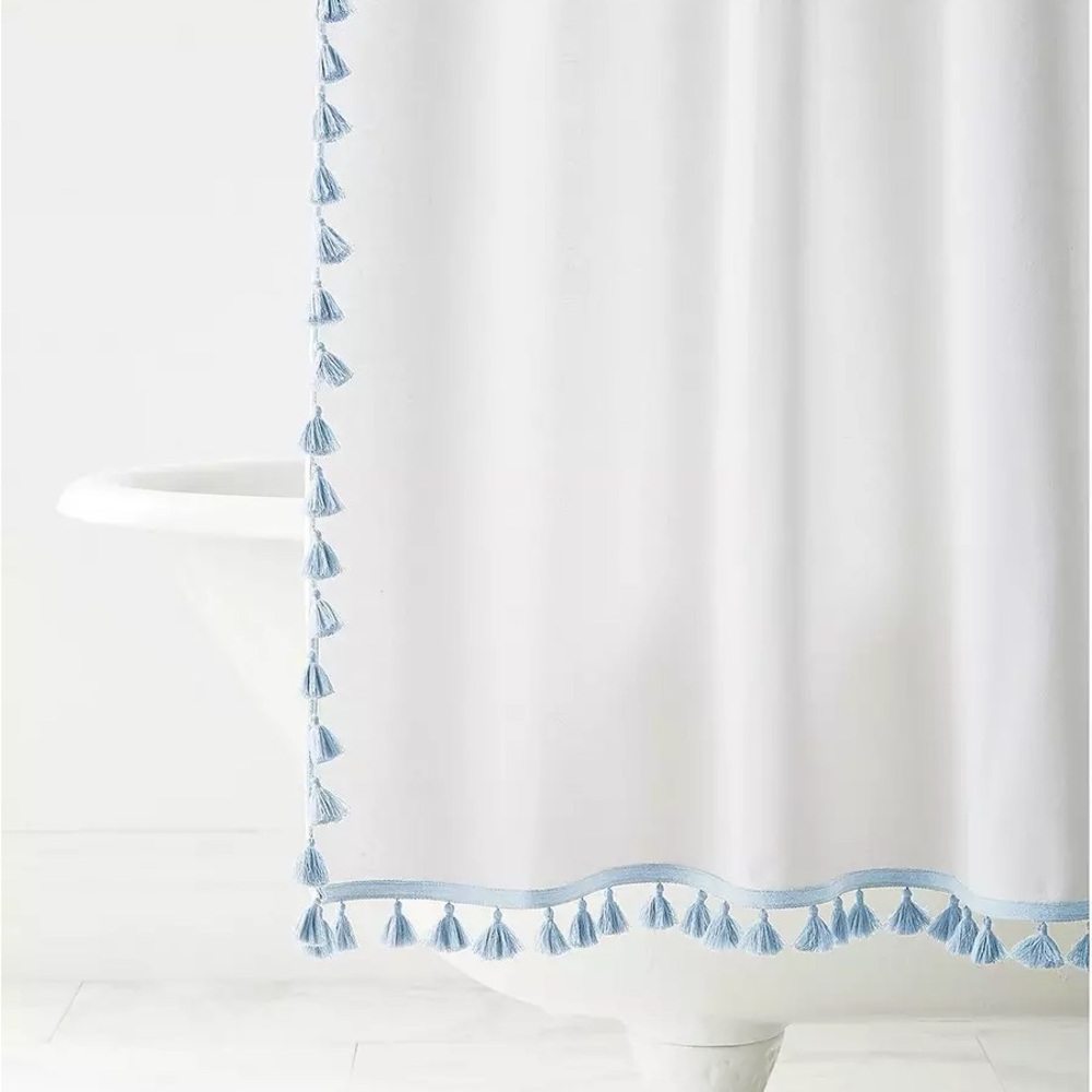 Serena and Lily French Tassel Shower Curtain